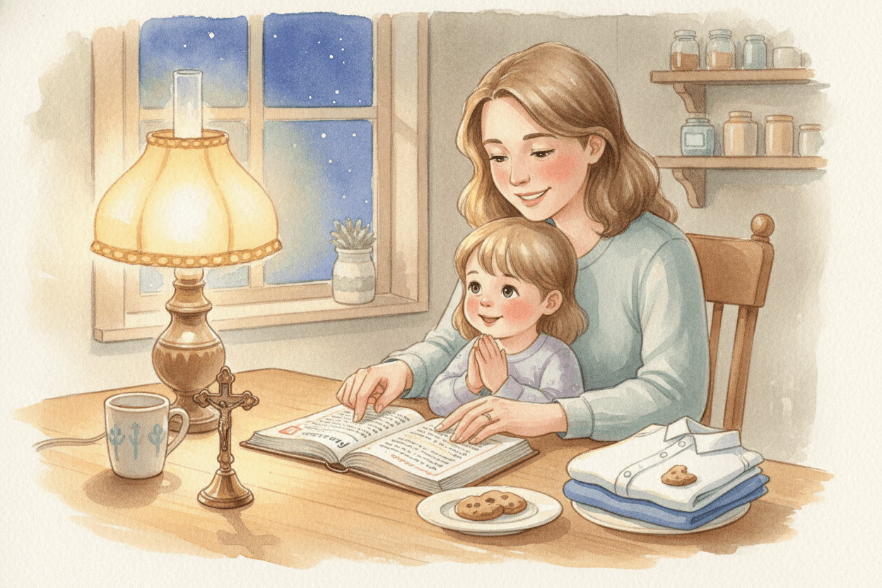 Set Up Sunday on Saturday and Sunday Morning — illustration for BibleHeroes blog