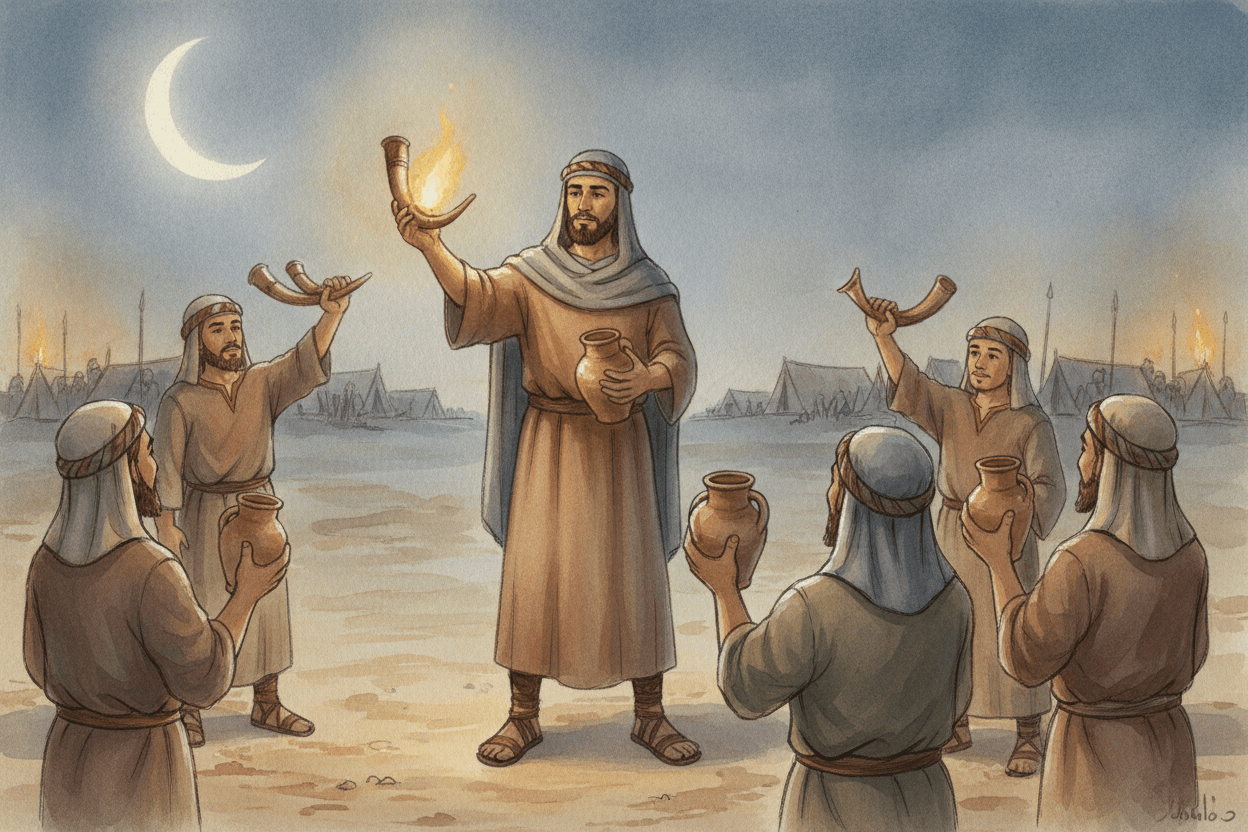 Gideon’s 300: The Story Children Need to Know — illustration for BibleHeroes blog