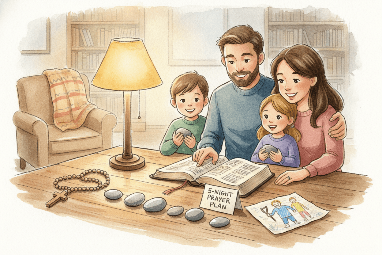 Put the Five-Night Devotional Into Practice This Week — illustration for BibleHeroes blog