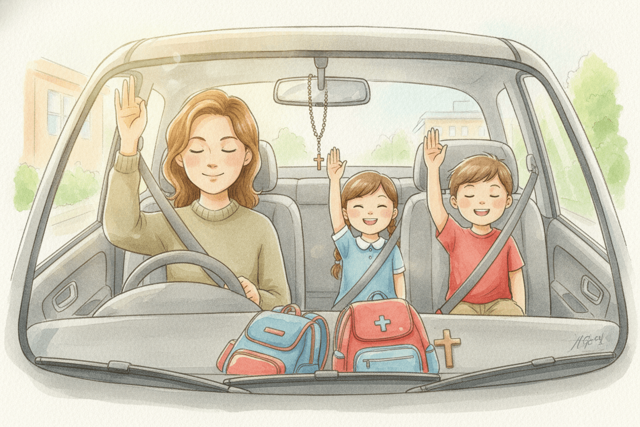 Choose the Routine That Fits Your Actual School Morning — illustration for BibleHeroes blog