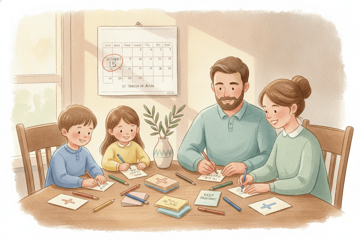 Meet One Saint a Week and Imitate One Virtue — illustration for BibleHeroes blog
