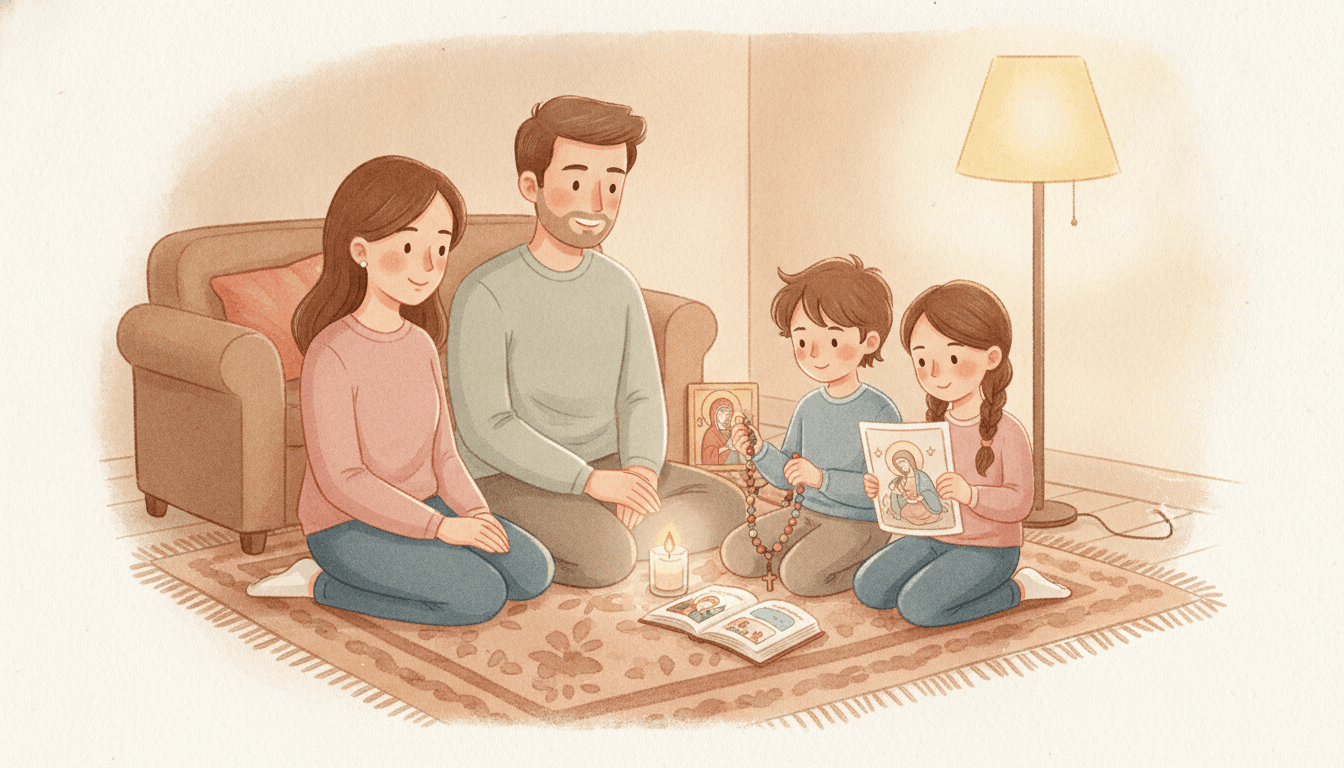 Teaching Kids to Pray the Rosary Without Tears or Boredom