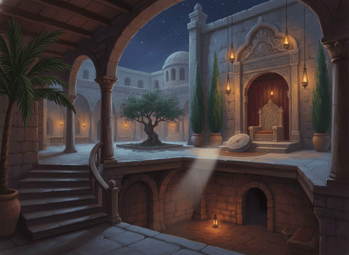 The Lions' Den — illustration