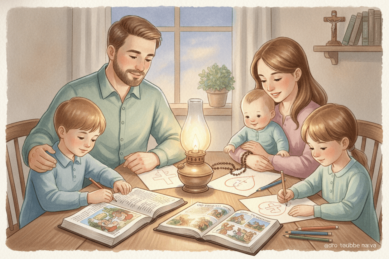 Try the Three-Question Family Practice This Week — illustration for BibleHeroes blog