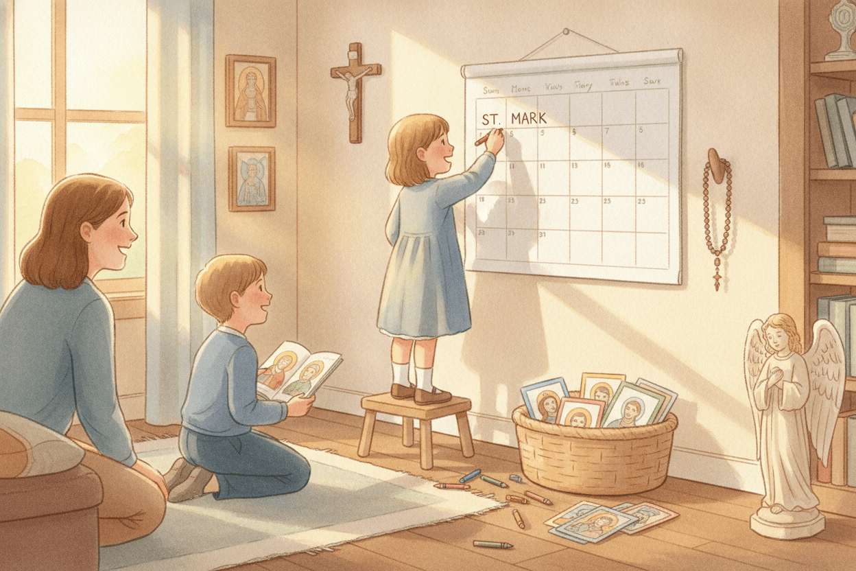 This Week: Begin With One Feast and One Small Tradition — illustration for BibleHeroes blog