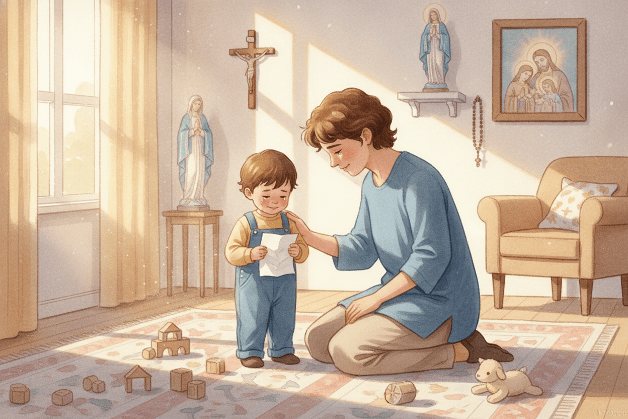 Handle Forgiveness, Temptation, and Evil With Care — illustration for BibleHeroes blog