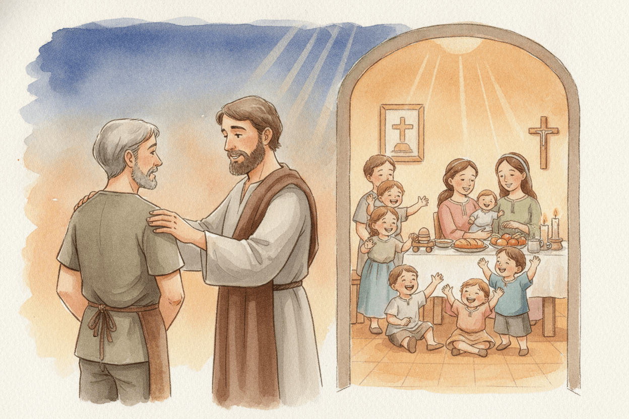 Do Not Skip the Older Brother: Fairness, Jealousy, and Mercy — illustration for BibleHeroes blog