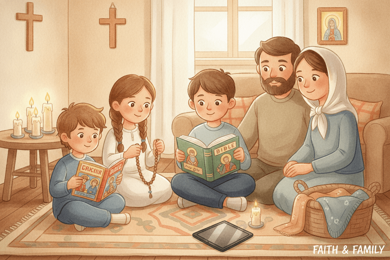 This Week: Make One Faith-Filled Screen Swap — illustration for BibleHeroes blog