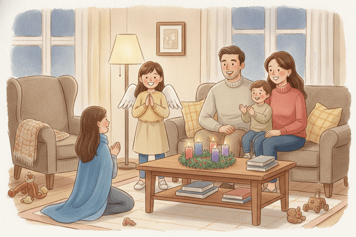 Try a Family Mary’s Yes Moment This Week — illustration for BibleHeroes blog