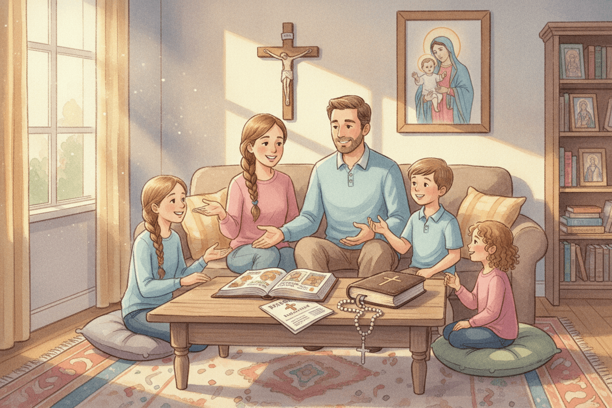 Build a Home Where Faith Questions Can Keep Growing — illustration for BibleHeroes blog