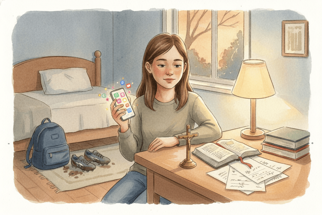 When a Good Thing Starts Asking for First Place — illustration for BibleHeroes blog