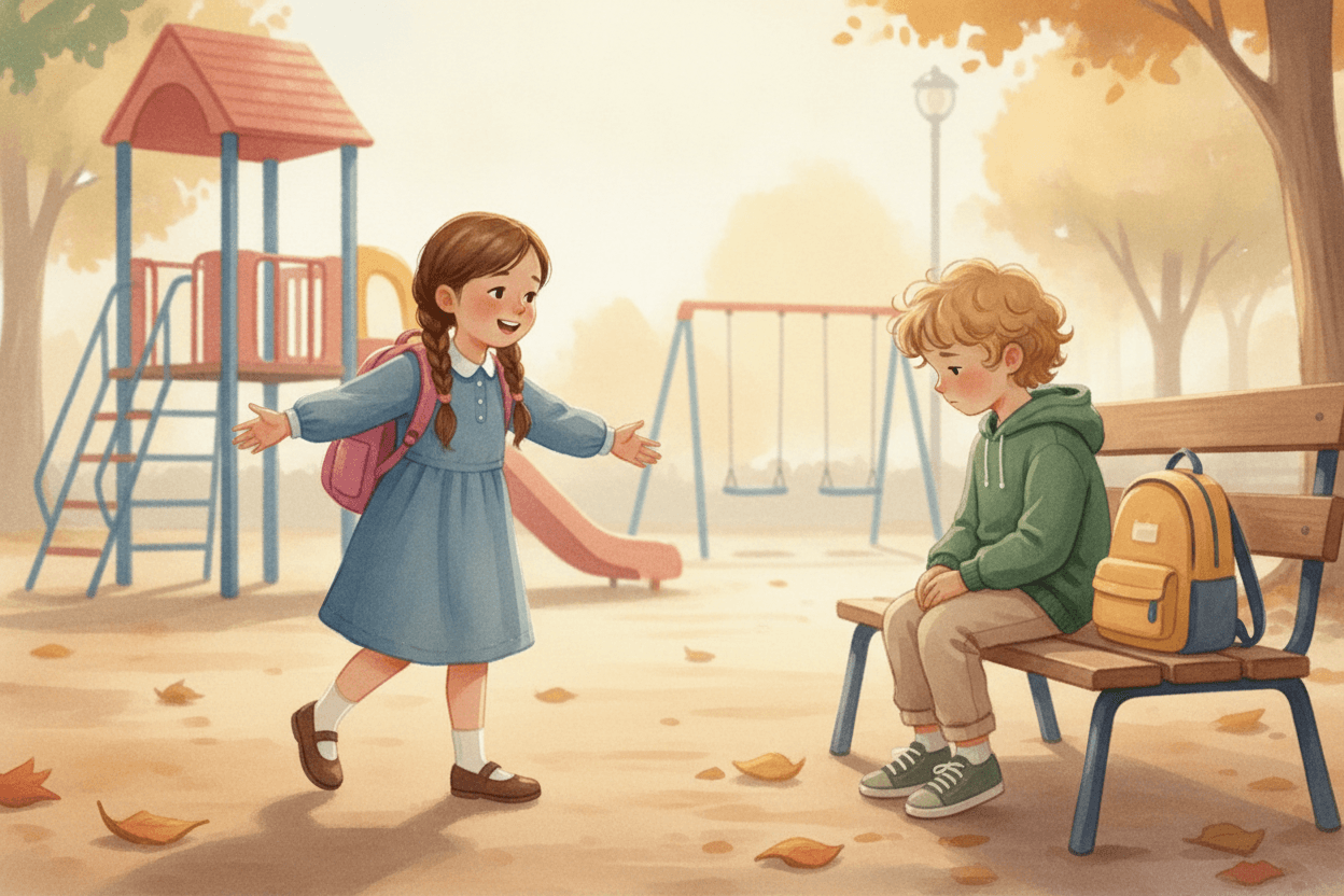 The Friendship Lesson Hiding in an Ordinary Hard Day — illustration for BibleHeroes blog
