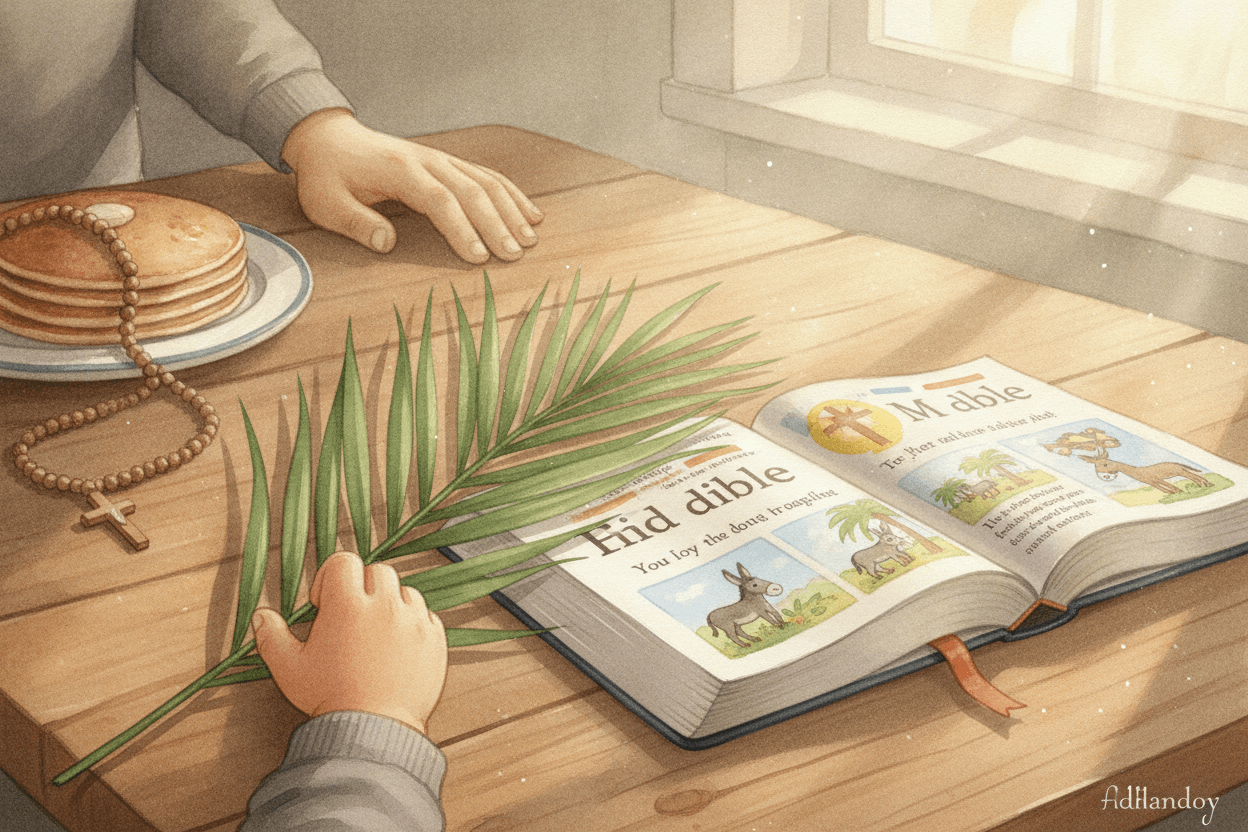 Start With the Palm in Your Child’s Hand — illustration for BibleHeroes blog