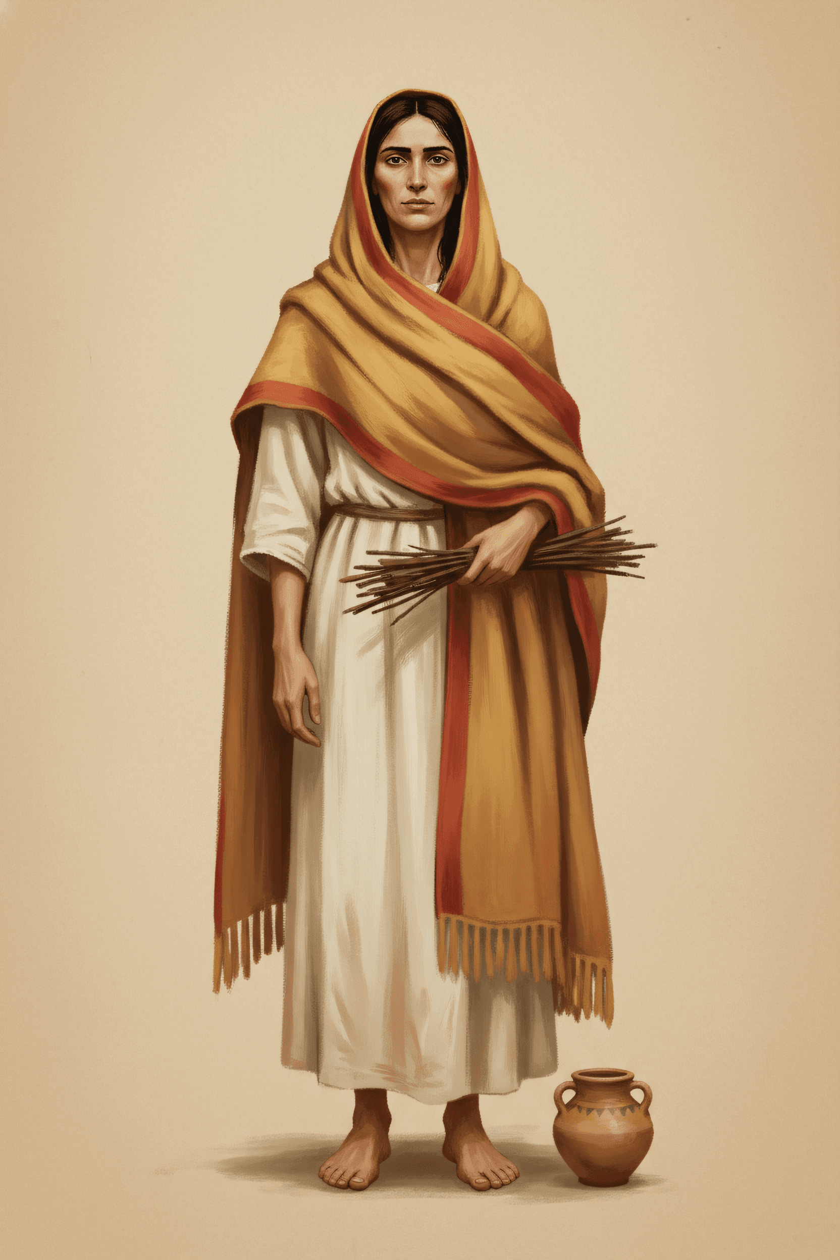 The Widow of Zarephath portrait