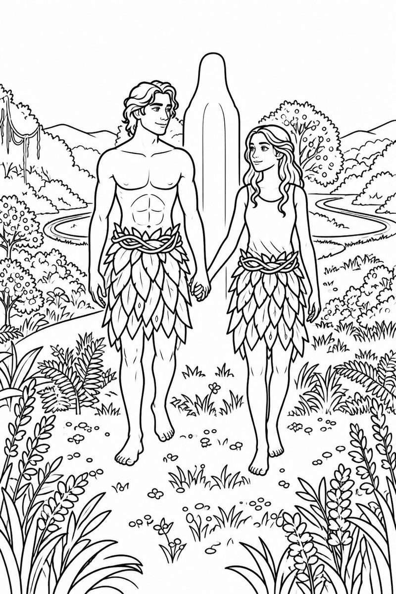 Creation coloring page 3