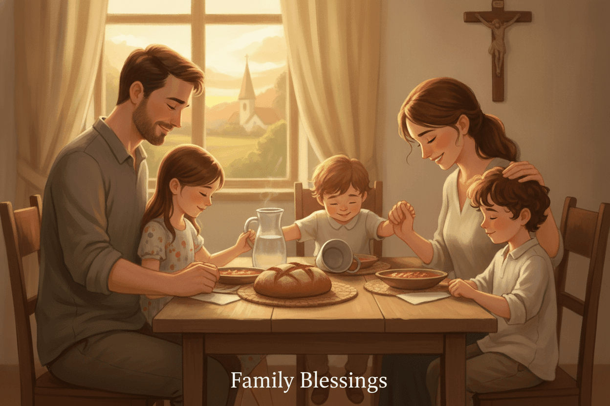 Let the Dinner Table Teach Kids to Notice Gifts — illustration for BibleHeroes blog