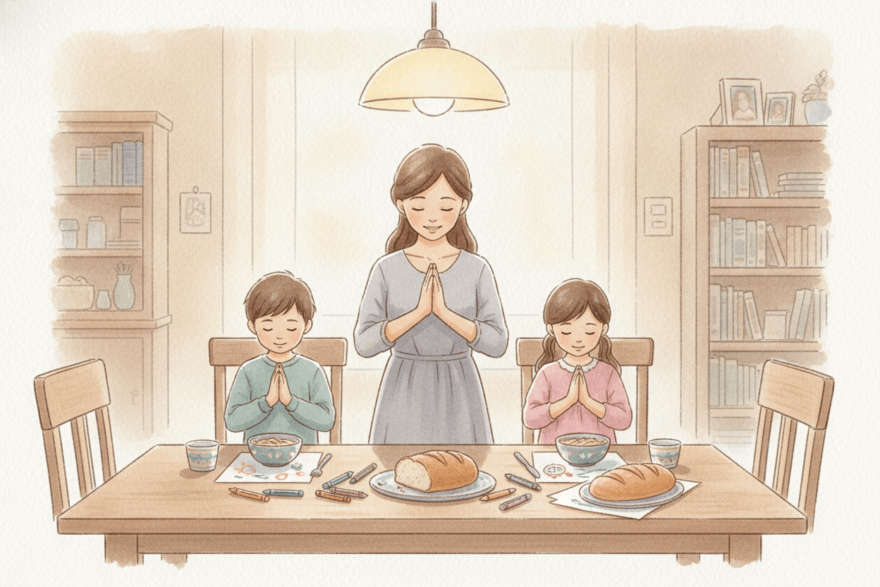 Show Them the Trinity Is Already in Their Prayer — illustration for BibleHeroes blog