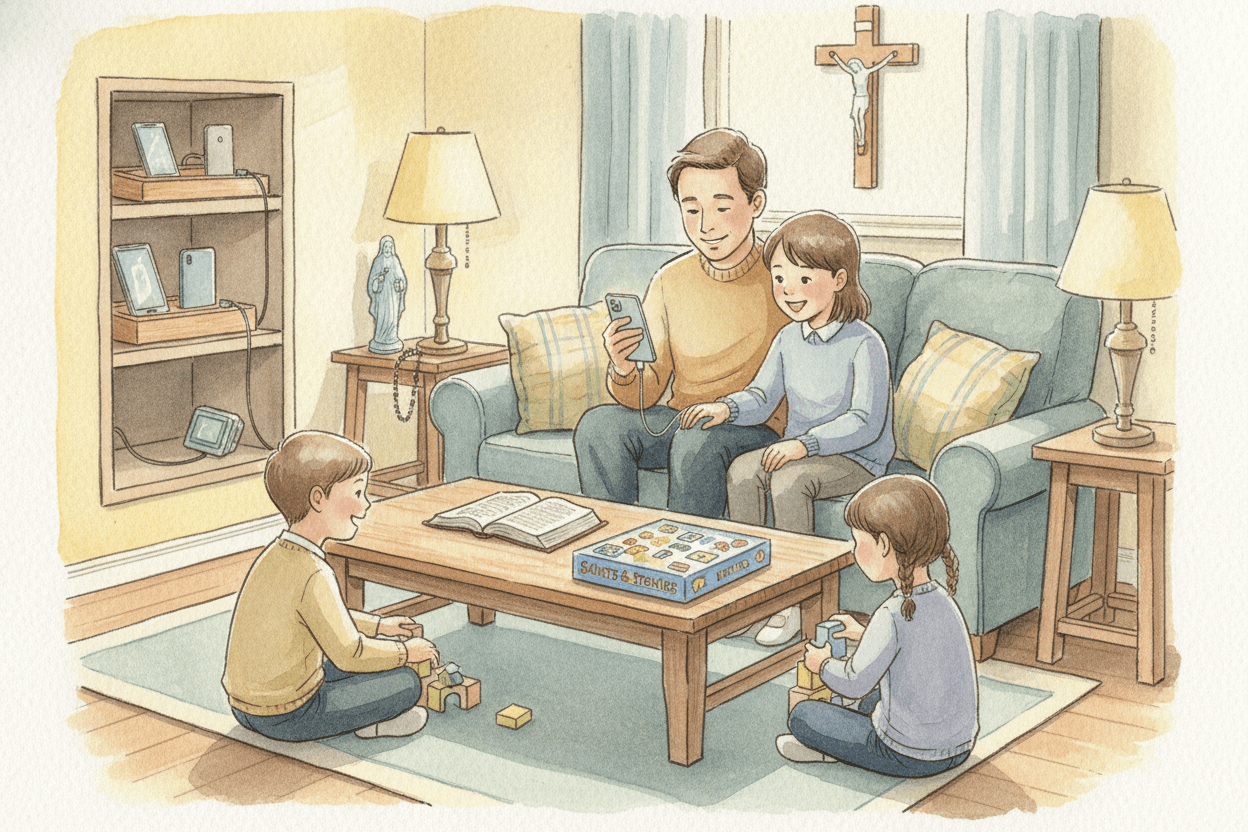 The Phone Is Not Baal—and That Matters — illustration for BibleHeroes blog