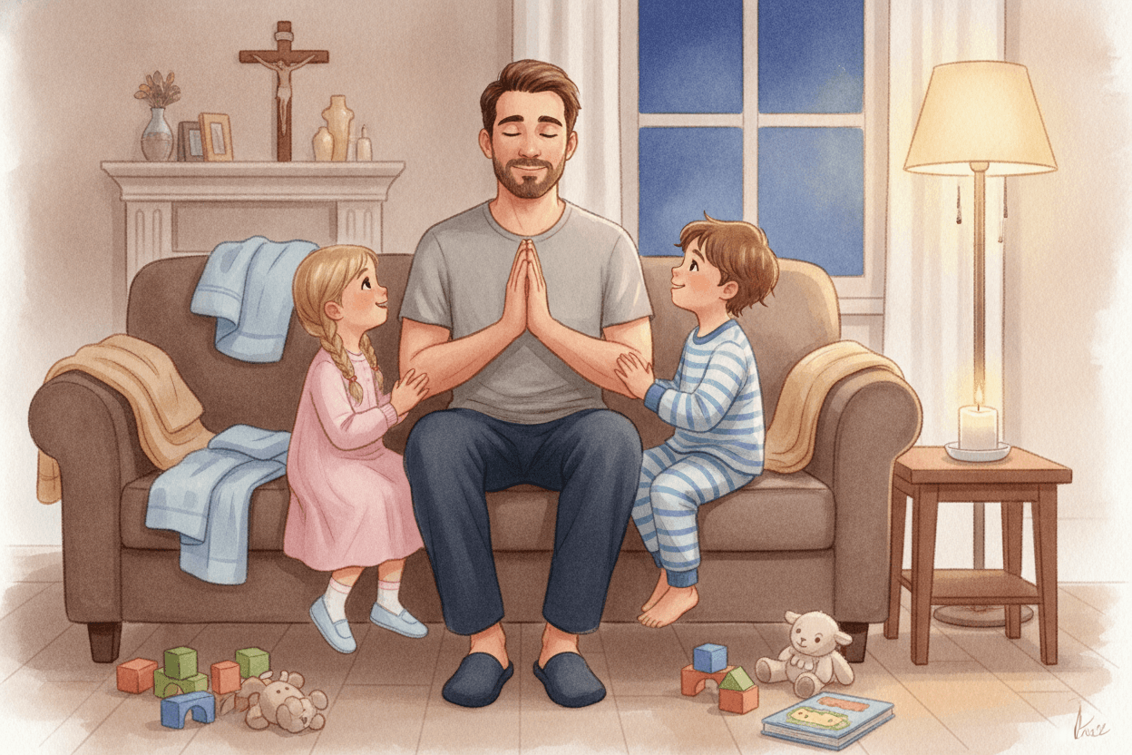 When the Routine Falls Apart, Begin Again Without Guilt — illustration for BibleHeroes blog
