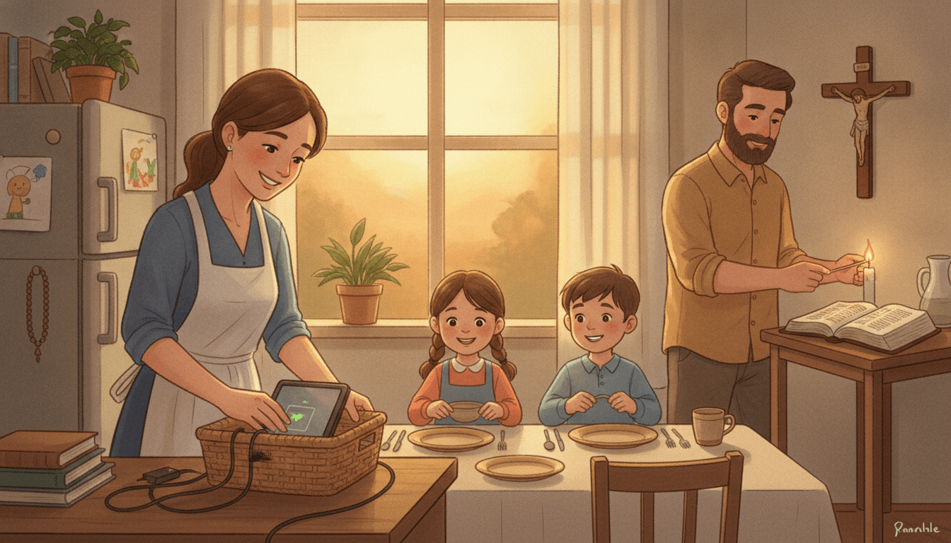 Catholic Screen Time Boundaries That Protect Family Life