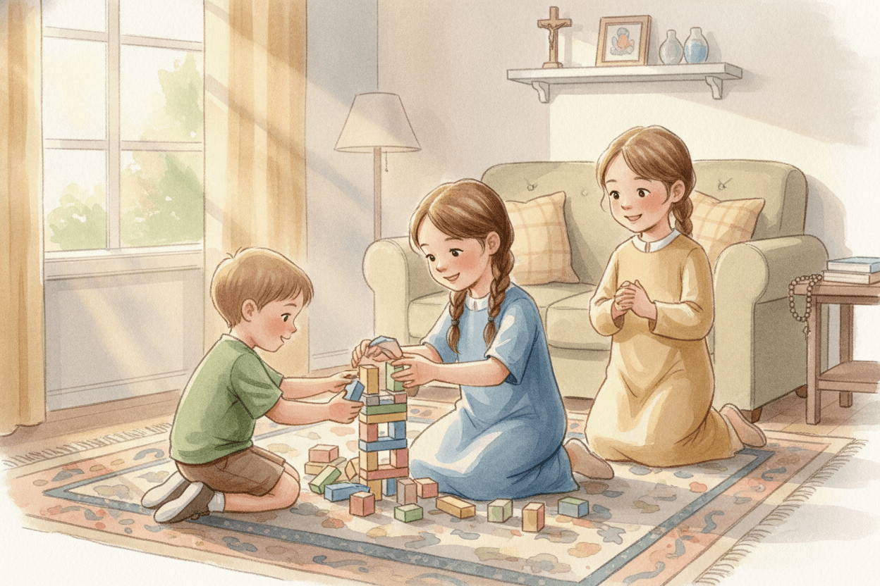 What Loyal Friendship Looks Like at Recess and at Home — illustration for BibleHeroes blog